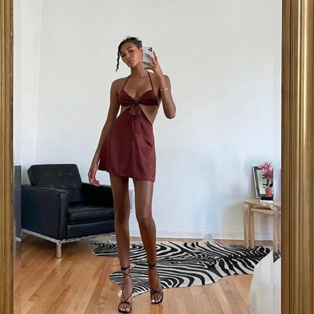 NWOT Arcina Ori Arya Cut Out Dress in Rust size XS - Picture 5 of 9